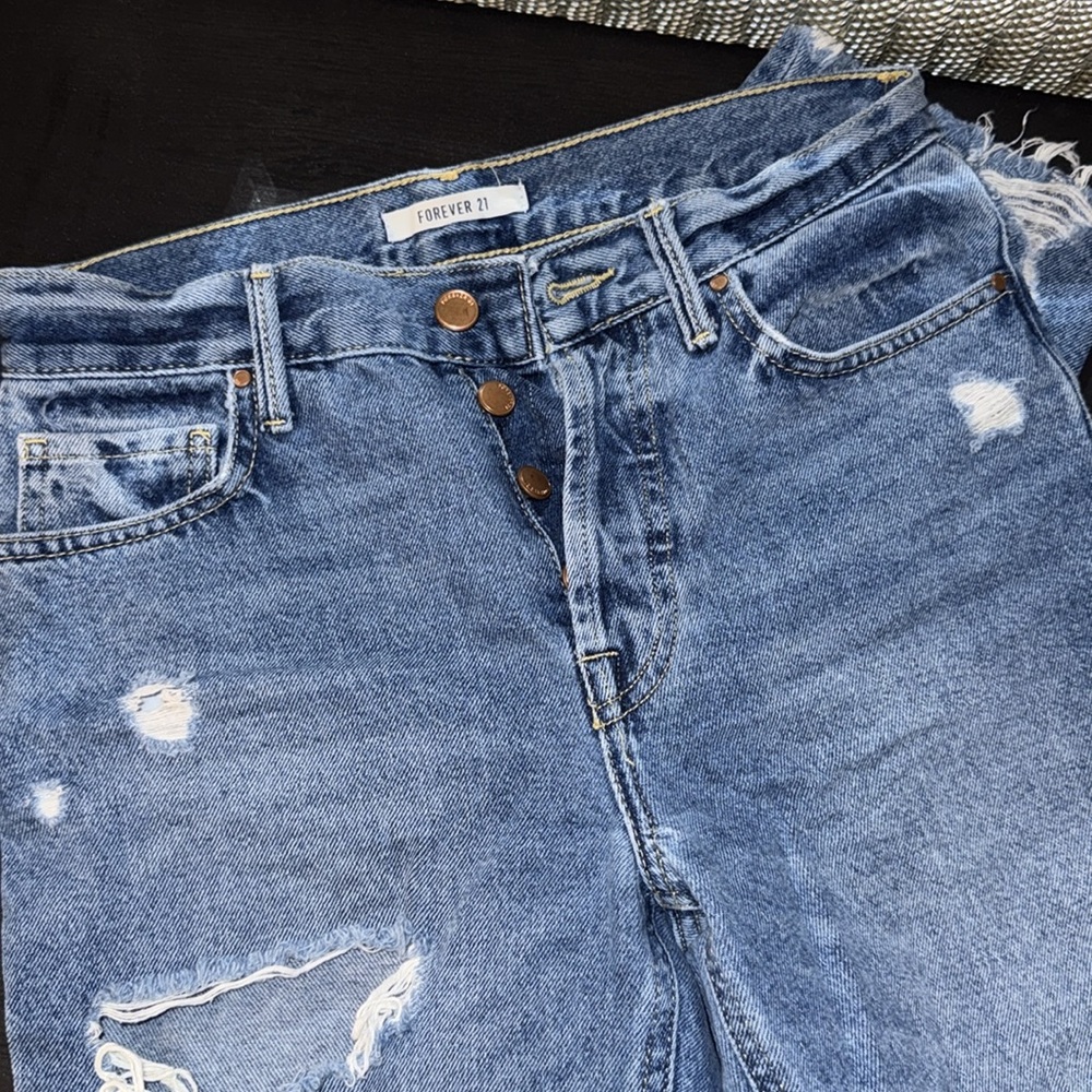 Straight Ripped Jeans - Picture 2 of 4